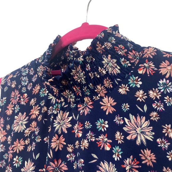 Nanette Lepore Navy Floral Midi Dress - Picture 6 of 14